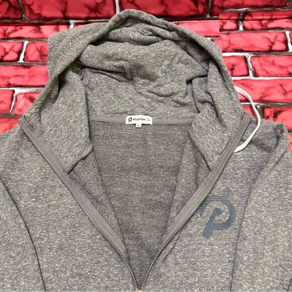 Peloton Vintage Fleece full zip up hoodie jacket L - Picture 5 of 10